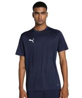 PUMA teamGOAL Voetbalshirt Donkerblauw Wit - thumbnail