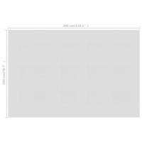 VidaXL Zwembadfolie solar drijvend 300x200 cm pe grijs - thumbnail