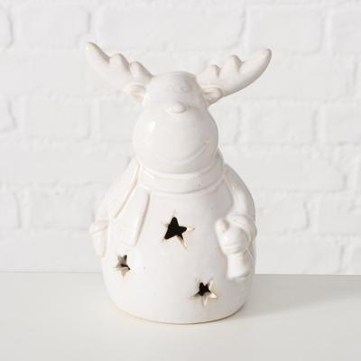 Boltze Home Hertfiguur cristo steen met led h13cm