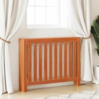 Radiatorombouw 108,5x19x84 cm massief grenenhout wasbruin - thumbnail