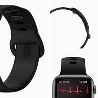 Spigen Silicone Fit Bandje Compatibel met Apple Watch Ultra 2/1 49mm, Serie 10 46mm en Serie 9/8/7/6/5/4/SE 45mm,44mm Strap - Zwart - thumbnail