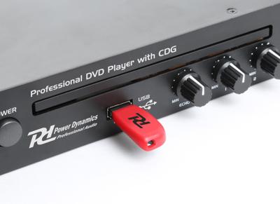 Power Dynamics DC150 DVD-speler met CD+G en USB 19 inch