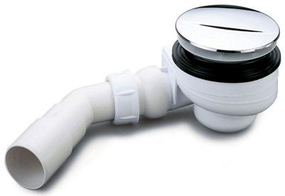 Wiesbaden Turboflow douchebaksifon voor afvoergat 90mm chroom