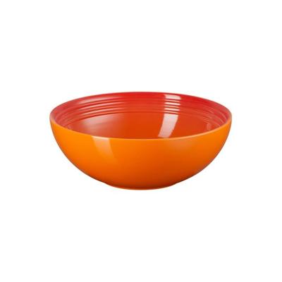 LE CREUSET - Aardewerk - Saladeschaal 24cm 2,20l Oranjerood LE CREUSET - Aardewerk - Saladeschaal 24cm 2,20l Oranjerood
