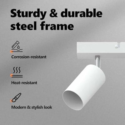 VidaXL Plafondspot met schijnwerpers wit 38 x 6 x 16 cm metaal