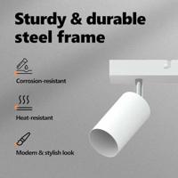 VidaXL Plafondspot met schijnwerpers wit 38 x 6 x 16 cm metaal - thumbnail
