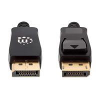 Manhattan DisplayPort Aansluitkabel DisplayPort-stekker, DisplayPort-stekker 3.00 m Zwart 353625 8K UHD DisplayPort-kabel - thumbnail