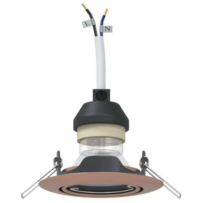 VidaXL Spotje 12 pcs koper 9 x 9 x 2.5 cm metaal