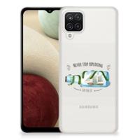 Samsung Galaxy A12 Telefoonhoesje met Naam Boho Bottle - thumbnail