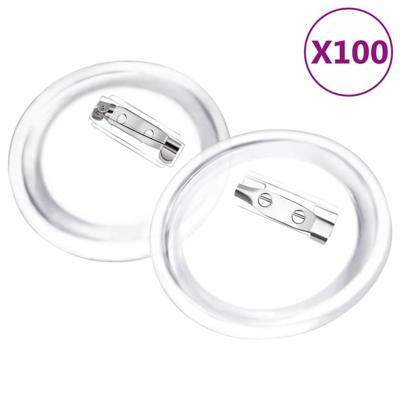 Buttons met spelden 100 st 58 mm acryl - thumbnail