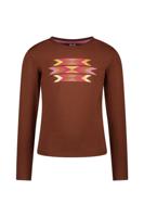B.Nosy winter t-shirt meisjes - bruin - Tiara - longsleeve - thumbnail