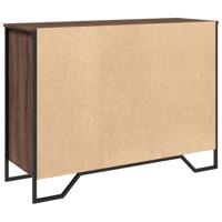 Dressoir 101x35,5x74,5 cm bewerkt hout bruin eikenkleur - thumbnail