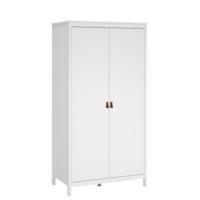Kledingkast Madeira 2-deurs - wit - 199x102x58 cm - thumbnail