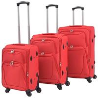 VidaXL Trolleyset rood 3-delig - thumbnail