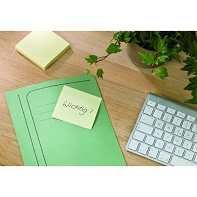 Post-it Recycled Z-notes, 100 vel, ft 76 x 76 mm, geel, pak van 6 blokken