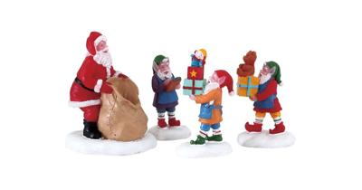 Kerstfiguur Present procession set of 4 LEMAX - Lemax Kerstfiguur Present procession set of 4 LEMAX - Lemax