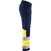 Blåkläder Werkbroek met stretch High-Vis 15511811 | Marine/High-Vis Geel | Maat 52 - 7330509538234 - thumbnail