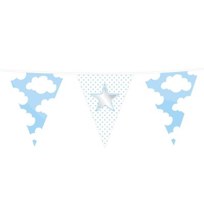 Haza Witbaard Vlaggenlijn baby jongen, 10mtr.