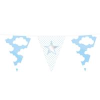 Haza Witbaard Vlaggenlijn baby jongen, 10mtr. - thumbnail