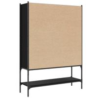 Boekenkast 102x30x141,5 cm bewerkt hout zwart - thumbnail