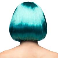 Pruik bobline new look turquoise - thumbnail