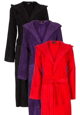 Aquablauwe badjas met capuchon - XXL