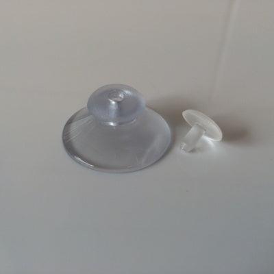 Zuignap transp 30 mm met pin trans 100st