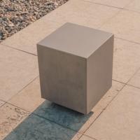 Kave Home Bijzettafel 'Rustella' Cement, 35 x 35cm - thumbnail