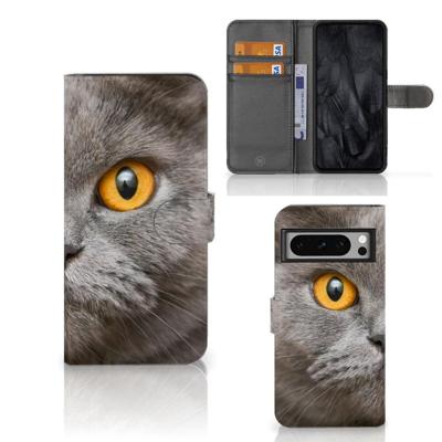 Telefoonhoesje | Met pasjeshouder | Google Pixel 8 Pro Britse Korthaar Telefoonhoesje | Met pasjeshouder | Google Pixel 8 Pro Britse Korthaar