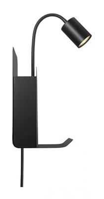 Leeslamp Bedlamp met 2X USB en schakelaar GU10 fitting Roomi