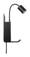 Leeslamp Bedlamp met 2X USB en schakelaar GU10 fitting Roomi - thumbnail