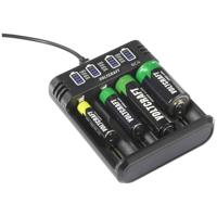 VOLTCRAFT BC4 Batterijlader Li-ion, NiMH AA (penlite), AAA (potlood), C (baby), Sub-C, 10440, 16340, CR-123A, 17335, 17500, 17670, 18490, 18650, 21700, 22650, - thumbnail