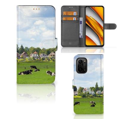 Poco F3 | Xiaomi Mi 11i | Telefoonhoesje | Met pasjeshouder | Koeien Poco F3 | Xiaomi Mi 11i | Telefoonhoesje | Met pasjeshouder | Koeien
