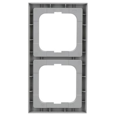 Busch-Jaeger 2CKA001754A4302 Frame Frame 2-voudig Future lineair Witaluminium (RAL 9006), Aluminium 1 stuk(s)