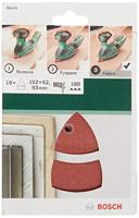 Bosch Accessoires Schuurblad | G180 | Wp | 11 Gaten | Velc | 10-delig - 2609256A65 - thumbnail