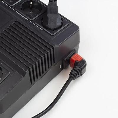 ACT AK5255 230V Stroomkabel CEE7/C13 (Haaks) Lockable Zwart - 1 meter