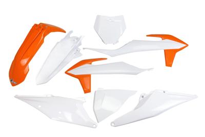 UFO PLAST kappenset trim kit ufo ktm oem orange/ white