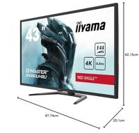 Iiyama G-Master Red Eagle G4380UHSU-B1 43 4K Ultra HD 144Hz VA Monitor - thumbnail