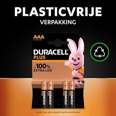 Duracell Plus Alkaline AAA-batterijen - thumbnail