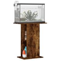 VidaXL Aquariumstandaard 60,5x36x72,5 cm bewerkt hout gerookt eiken - thumbnail
