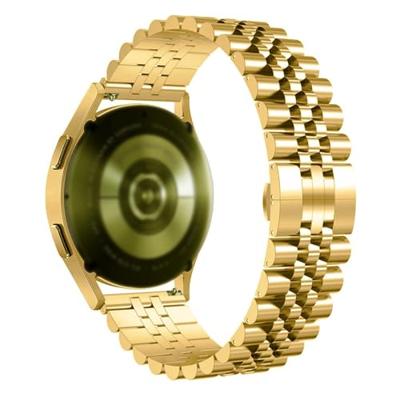 By Qubix - Stalen band - Goud - Compatible met Garmin Approach S12 / S40 / S42 - Compatible Garmin bandje - Bandbreedte: 20mm