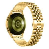 By Qubix - Stalen band - Goud - Compatible met Garmin Approach S12 / S40 / S42 - Compatible Garmin bandje - Bandbreedte: 20mm - thumbnail