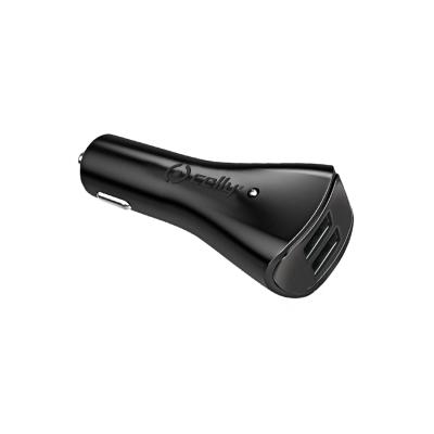 Celly autolader 2x USB max. 2.1A zwart Celly autolader 2x USB max. 2.1A zwart