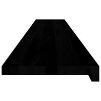 VidaXL Vensterbanken 2 st 160x30x2 cm massief eikenhout donkerbruin - thumbnail