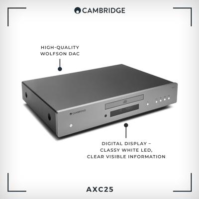 Cambridge Audio: AXC25 CD-Speler - Grijs