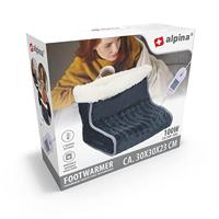 Alpina Elektrische Voetenwarmer 30x30x23 cm Grijs/Wit - thumbnail
