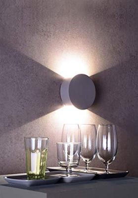 Deko Light Lupe II 341181 LED-wandlamp LED vast ingebouwd Energielabel: G (A - G) 6.2 W LED Grijs