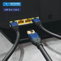 Oehlbach D1C19355 RJ45 Netwerkkabel, patchkabel CAT 8.1 5.00 m Zwart 1 stuk(s) - thumbnail