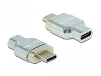 DeLOCK 66433 tussenstuk voor kabels Thunderbolt 3/ USB C Zilver - thumbnail