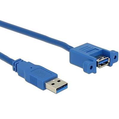 Delock USB-kabel USB 3.2 Gen1 (USB 3.0 / USB 3.1 Gen1) USB-A stekker, USB-A bus 1.00 m Blauw 85112 Delock USB-kabel USB 3.2 Gen1 (USB 3.0 / USB 3.1 Gen1) USB-A stekker, USB-A bus 1.00 m Blauw 85112
